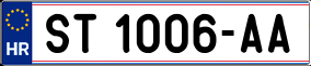 Trailer License Plate